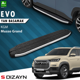 S-Dizayn KGM Musso Grand Evo Krom Yan Basamak 213 Cm 2026 Üzeri A+ Kalite