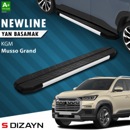 S-Dizayn KGM Musso Grand NewLine Aluminyum Yan Basamak 213 Cm 2026 Üzeri A+ Kalite