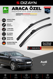 S-Dizayn Audi Q7 Ön Cam Silecek Seti 2005-2015 Premium Araca Özel 65-65 Cm  A+ Kalite