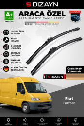 S-Dizayn Fiat Ducato Ön Cam Silecek Seti 1994-2006 Premium Araca Özel 55-55 Cm  A+ Kalite