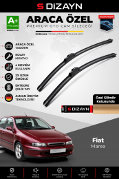 S-Dizayn Fiat Marea Ön Cam Silecek Seti 1999-2007 Premium Araca Özel 55-48 Cm  A+ Kalite