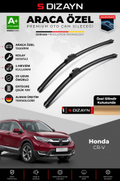 S-Dizayn Honda CR-V Ön Cam Silecek Seti 2018-2022 Premium Araca Özel 65-40 Cm  A+ Kalite