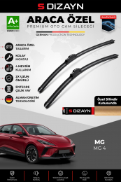 S-Dizayn MG MG 4 Ön Cam Silecek Seti 2022 Üzeri Premium Araca Özel 60-40 Cm  A+ Kalite