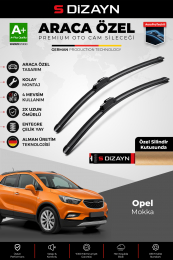 S-Dizayn Opel Mokka Ön Cam Silecek Seti 2012-2019 Premium Araca Özel 65-35 Cm  A+ Kalite