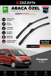 S-Dizayn Peugeot Expert Ön Cam Silecek Seti 2007-2016 Premium Araca Özel 70-50 Cm  A+ Kalite
