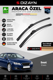 S-Dizayn Seat Exeo Ön Cam Silecek Seti 2008-2014 Premium Araca Özel 55-55 Cm  A+ Kalite
