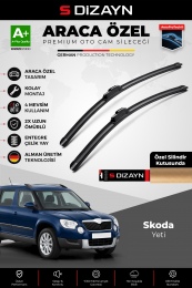 S-Dizayn Skoda Yeti Ön Cam Silecek Seti 2009-2017 Premium Araca Özel 60-48 Cm  A+ Kalite