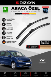 S-Dizayn VW Sharan Ön Cam Silecek Seti 2010-2022 Premium Araca Özel 70-40 Cm  A+ Kalite
