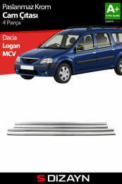 S-Dizayn Dacia Logan Mcv Krom Cam Çıtası 4 Prç 2005-2012