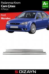 S-Dizayn Ford Mondeo Krom Cam Çıtası 4 Prç 2002-2007