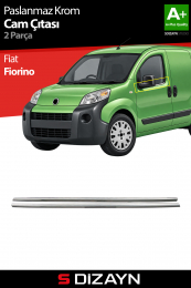 S-Dizayn Fiat Fiorino Krom Cam Çıtası 2 Prç 2008-2016