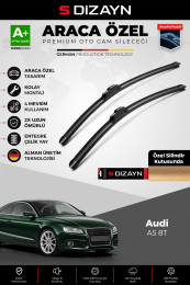 S-Dizayn Audi A5 8T Ön Cam Silecek Seti 2007-2016 Premium Araca Özel 60-50 Cm A+ Kalite