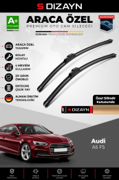S-Dizayn Audi A5 F5 Ön Cam Silecek Seti 2016-2024 Premium Araca Özel 60-50 Cm A+ Kalite