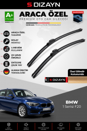 S-Dizayn BMW 1 Serisi F20 Ön Cam Silecek Seti 2011-2019 Premium Araca Özel 55-45 Cm A+ Kalite