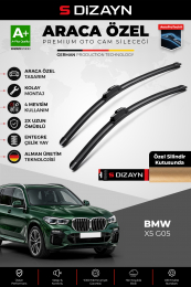 S-Dizayn BMW X5 G05 Ön Cam Silecek Seti 2018 Üzeri Premium Araca Özel 65-50 Cm A+ Kalite