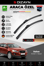 S-Dizayn Volvo XC60 Ön Cam Silecek Seti 2008-2017 Premium Araca Özel 65-50 Cm A+ Kalite