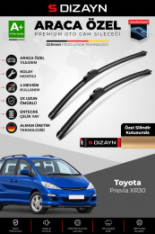 S-Dizayn Toyota Previa XR30 Ön Cam Silecek Seti 2000-2006 Premium Araca Özel 70-45 Cm A+ Kalite
