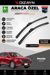 S-Dizayn Mazda CX-9 Ön Cam Silecek Seti 2016-2023 Premium Araca Özel 60-45 Cm A+ Kalite