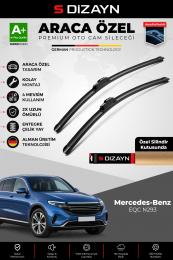 S-Dizayn Mercedes EQC N293 Ön Cam Silecek Seti 2019-2024 Premium Araca Özel 55-55 Cm A+ Kalite