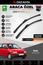 S-Dizayn Seat Arosa Ön Cam Silecek Seti 1997-1999 Premium Araca Özel 48-48 Cm A+ Kalite