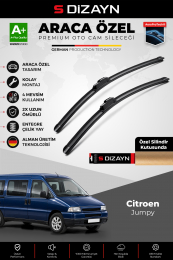 S-Dizayn Citroen Jumpy Ön Cam Silecek Seti 1994-2006 Premium Araca Özel 65-50 Cm A+ Kalite