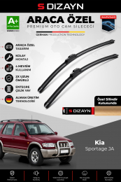S-Dizayn Kia Sportage JA Ön Cam Silecek Seti 1994-2004 Premium Araca Özel 50-50 Cm A+ Kalite
