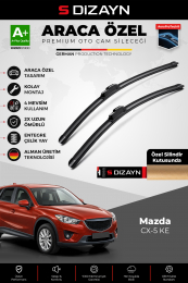 S-Dizayn Mazda CX-5 KE Ön Cam Silecek Seti 2012-2017 Premium Araca Özel 60-45 Cm A+ Kalite