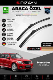 S-Dizayn Mercedes GLK X204 Ön Cam Silecek Seti 2008-2015 Premium Araca Özel 55-45 Cm A+ Kalite