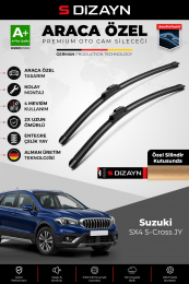 S-Dizayn Suzuki SX4 S-Cross JY Ön Cam Silecek Seti 2013-2021 Premium Araca Özel 65-35 Cm A+ Kalite
