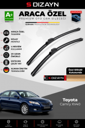S-Dizayn Toyota Camry XV40 Ön Cam Silecek Seti 2006-2011 Premium Araca Özel 60-50 Cm A+ Kalite