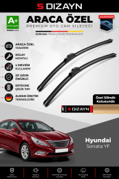 S-Dizayn Hyundai Sonata YF Ön Cam Silecek Seti 2010-2014 Premium Araca Özel 65-48 Cm A+ Kalite