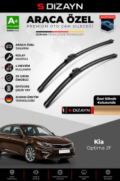 S-Dizayn Kia Optima JF Ön Cam Silecek Seti 2015-2020 Premium Araca Özel 65-45 Cm A+ Kalite