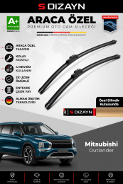 S-Dizayn Mitsubishi Outlander Ön Cam Silecek Seti 2021 Üzeri Premium Araca Özel 65-45 Cm A+ Kalite