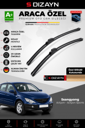 S-Dizayn Ssangyong Actyon - Actyon Sports Ön Cam Silecek Seti 2006-2012 Premium Araca Özel 53-48 Cm A+ Kalite