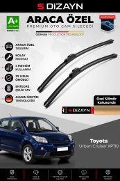S-Dizayn Toyota Urban Cruiser XP110 Ön Cam Silecek Seti 2009-2014 Premium Araca Özel 60-35 Cm A+ Kalite