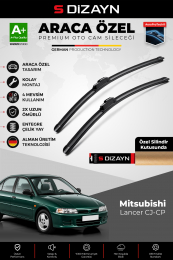 S-Dizayn Mitsubishi Lancer CJ-CP,EVO IV-VI Ön Cam Silecek Seti 1995-2003 Premium Araca Özel 53-48 Cm A+ Kalite