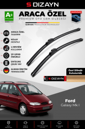S-Dizayn Ford Galaxy Ön Cam Silecek Seti 1995-2001 Premium Araca Özel 70-65 Cm A+ Kalite
