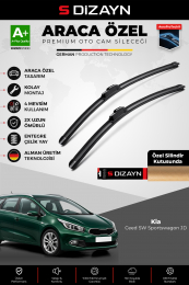 S-Dizayn Kia Ceed SW Ön Cam Silecek Seti 2012-2018 Premium Araca Özel 65-35 Cm A+ Kalite