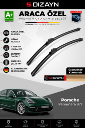 S-Dizayn Porsche Panamera Ön Cam Silecek Seti 2016 Üzeri Premium Araca Özel 60-50 Cm A+ Kalite