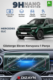 S-Dizayn Mercedes GLC X254 12.3 İnç 9H Nano Gösterge Ekran Koruyucu (PARLAK) 2023 Üzeri A+ Kalite