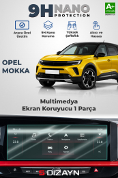 S-Dizayn Opel Mokka 10 İnç 9H Nano Multimedya Ekran Koruyucu (PARLAK) 2021-2024 A+ Kalite