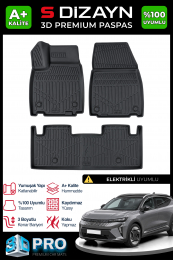 S-Dizayn Renault Scenic 3D Pro Havuzlu Paspas 2026 Üzeri A+ Kalite