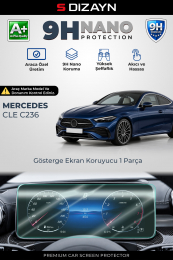 S-Dizayn Mercedes CLE C236 12.3 İnç 9H Nano Gösterge Ekran Koruyucu (PARLAK) 2023 Üzeri A+ Kalite