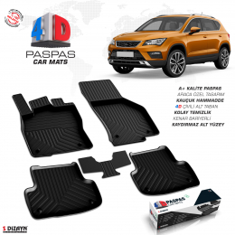 Seat Ateca 4D Havuzlu Paspas 2016 ve Üzeri A+Kalite