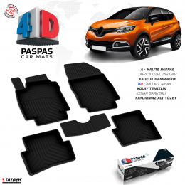 Renault Captur 4D Havuzlu Paspas 2013-2020 A+Kalite