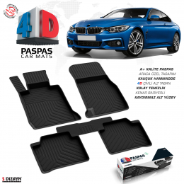 Bmw 4 Serisi F36 Grand Coupe 4D Havuzlu Paspas 2013 ve Üzeri A+Kalite