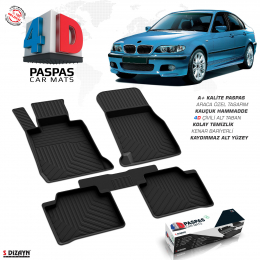 Bmw 3 Serisi E46 4D Havuzlu Paspas 1998-2005 A+Kalite