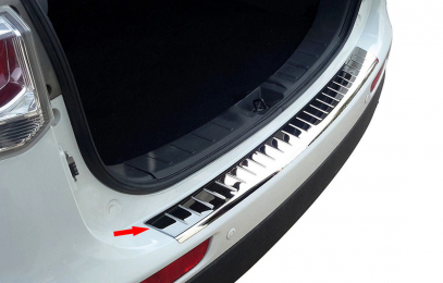 S-Dizayn Mitsubishi Outlander 3 Krom Arka Tampon Eşiği 2013 Üzeri