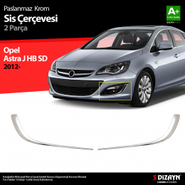 S-Dizayn Opel Astra J Krom Sis Farı Çerçevesi 2012 Üzeri