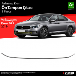 S-Dizayn VW Passat B8.5 Krom Ön Tampon Çıtası 2019 ve Üzeri 